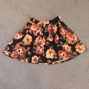 Size Small Charlotte Russe Floral Skater Skirt with Tags